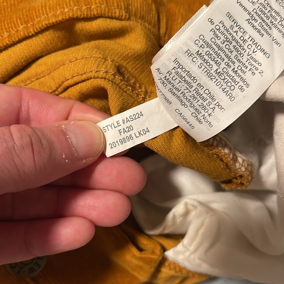 NWT J. Crew Factory 9” High Rise Skinny Corduroy Pant with Button Fly 28 - Picture 11 of 11